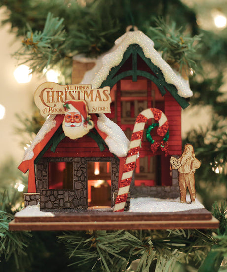 Christmas Book Store Ornament