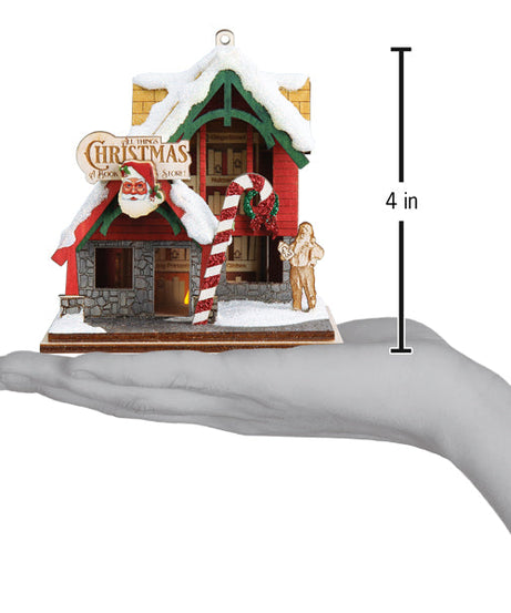 Christmas Book Store Ornament