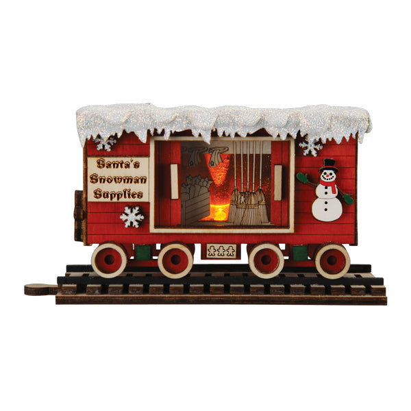 Snowman Box Car Ornament - Grazingbelles