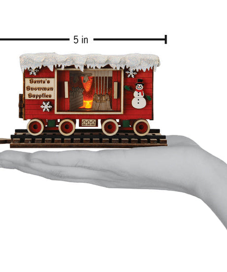 Snowman Box Car Ornament - Grazingbelles