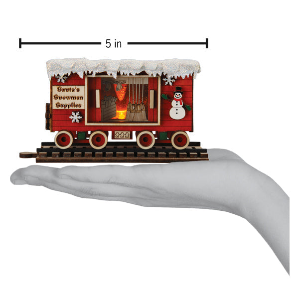 Snowman Box Car Ornament - Grazingbelles