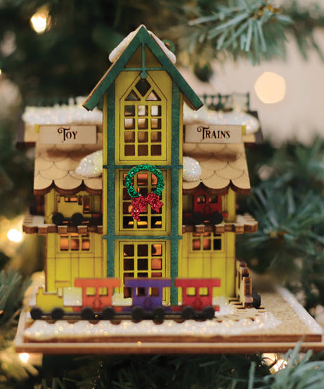 Toy Train Shop Ornament
