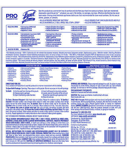 Lysol® Pro Disinfecting Wipe Bucket Refill, 2 Bags, 1600 Wipes (99857CT) - Grazingbelles