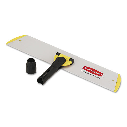 Rubbermaid HYGEN Quick Connect S-S Frame, Wet/Dry Mop 17.19w x 3d, Aluminum, Yellow (Q560) - Grazingbelles