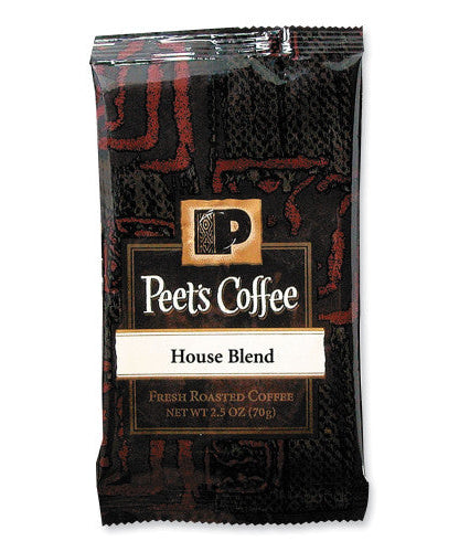 Peet's Coffee & Tea Coffee Portion Packs, House Blend, 2.5 oz Frack Pack, 18/Box (504915) - Grazingbelles