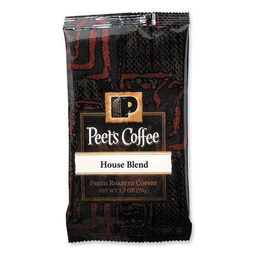 Peet's Coffee & Tea Coffee Portion Packs, House Blend, 2.5 oz Frack Pack, 18/Box (504915) - Grazingbelles