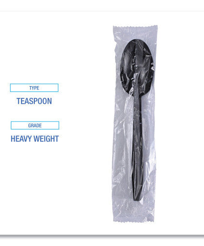 Boardwalk® HW Wrapped Plastic Cutlery, Teaspoon, 1000 Pcs. (BWKTSHWPPBIW) - Grazingbelles