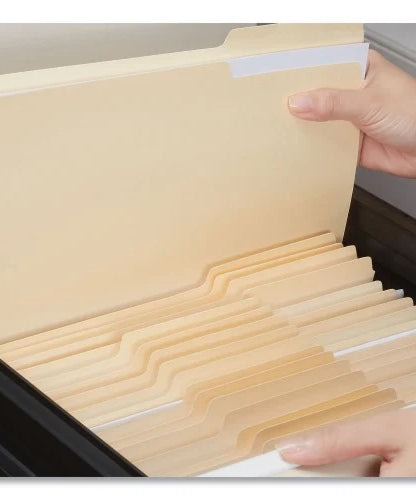Universal Top Tab File Folders, 1/3-Cut Tabs: Assorted, Letter Size, 0.75" Expansion, Manila, 50/Box (UNV18104)