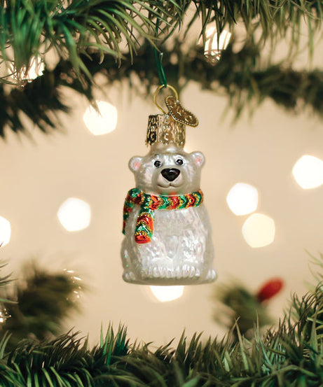 Mini Polar Bear Ornament