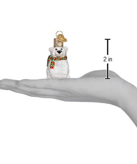 Mini Polar Bear Ornament