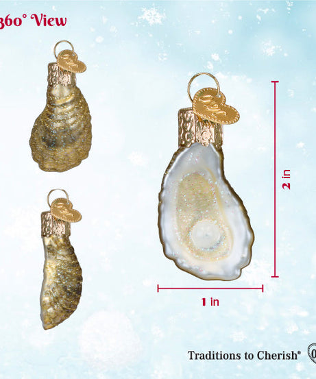 Mini Oyster With Pearl Ornament