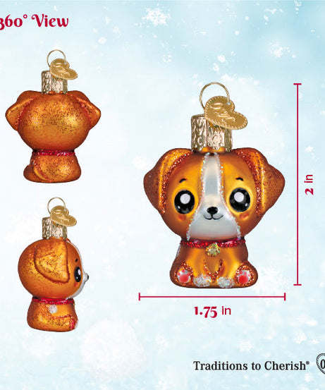 Mini Kawaii Dog Ornament