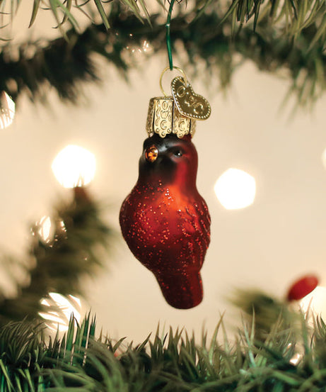Mini Red Cardinal Ornament