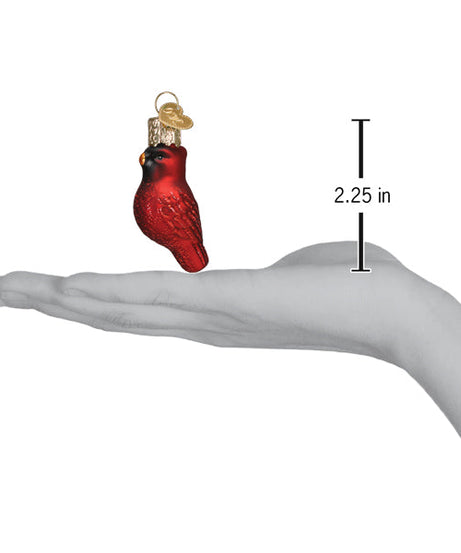 Mini Red Cardinal Ornament