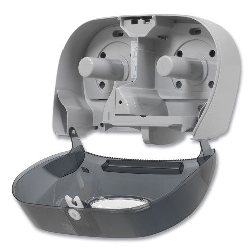 Georgia Pacific Professional Two-Roll Bathroom Tissue Dispenser, 13.56 x 5.75 x 8.63, Smoke (59206) - Grazingbelles