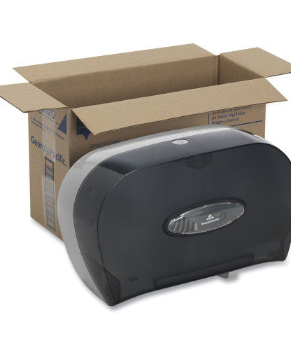 Georgia Pacific Professional Two-Roll Bathroom Tissue Dispenser, 13.56 x 5.75 x 8.63, Smoke (59206) - Grazingbelles