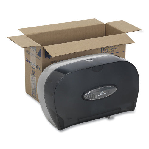 Georgia Pacific Professional Two-Roll Bathroom Tissue Dispenser, 13.56 x 5.75 x 8.63, Smoke (59206) - Grazingbelles