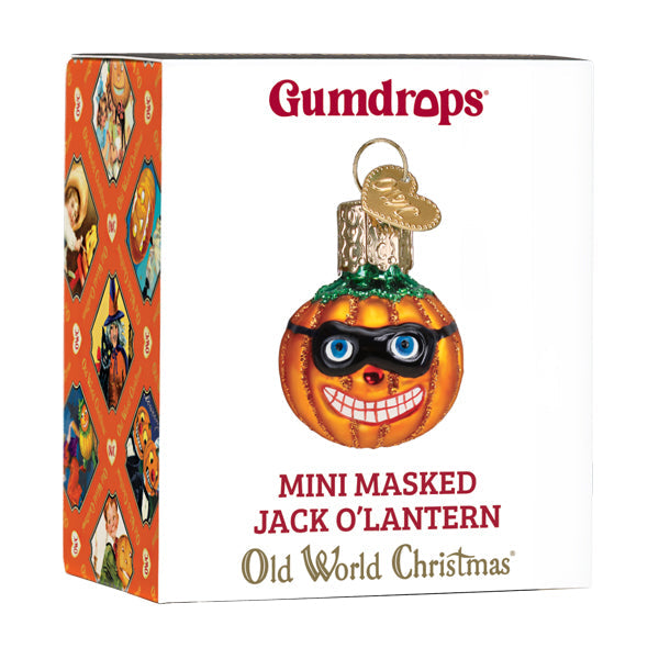 Mini Masked Jack O'lantern Ornament - Grazingbelles