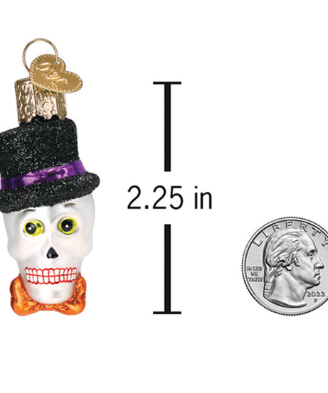 Mini Top Hat Skeleton Ornament - Grazingbelles