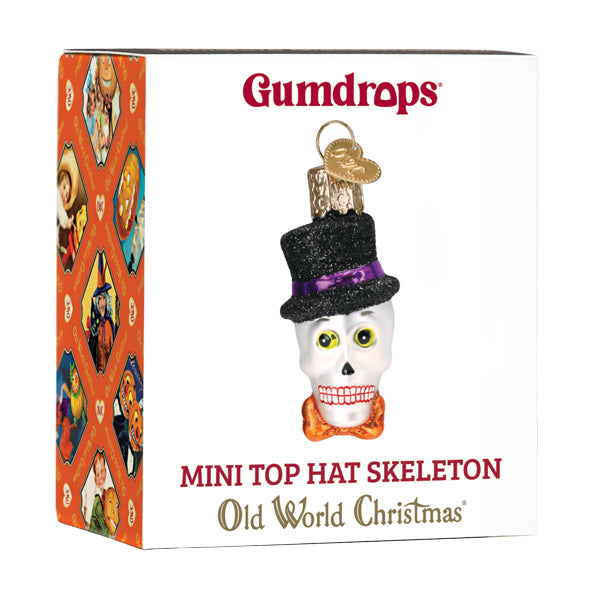 Mini Top Hat Skeleton Ornament - Grazingbelles