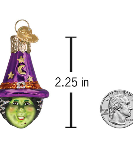 Mini Witch Head Ornament - Grazingbelles