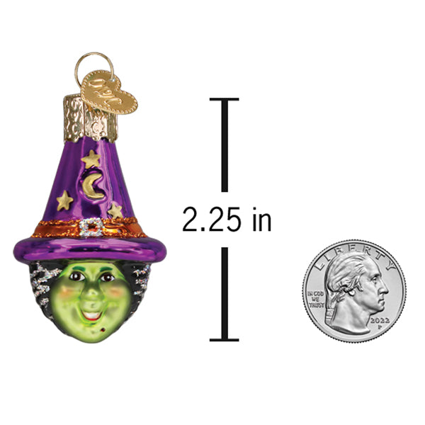 Mini Witch Head Ornament - Grazingbelles