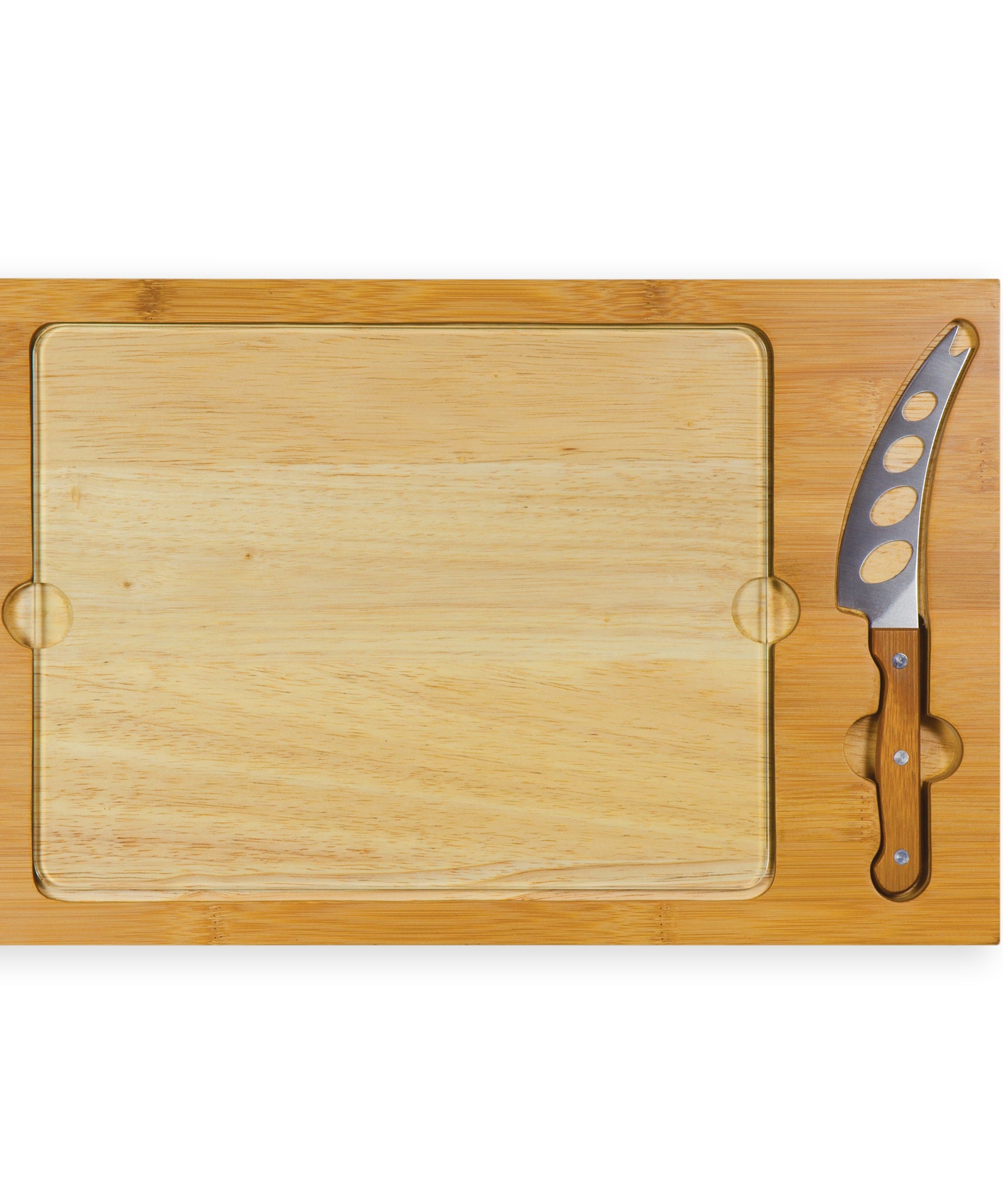 Icon Glass Top Cutting Board & Knife Set