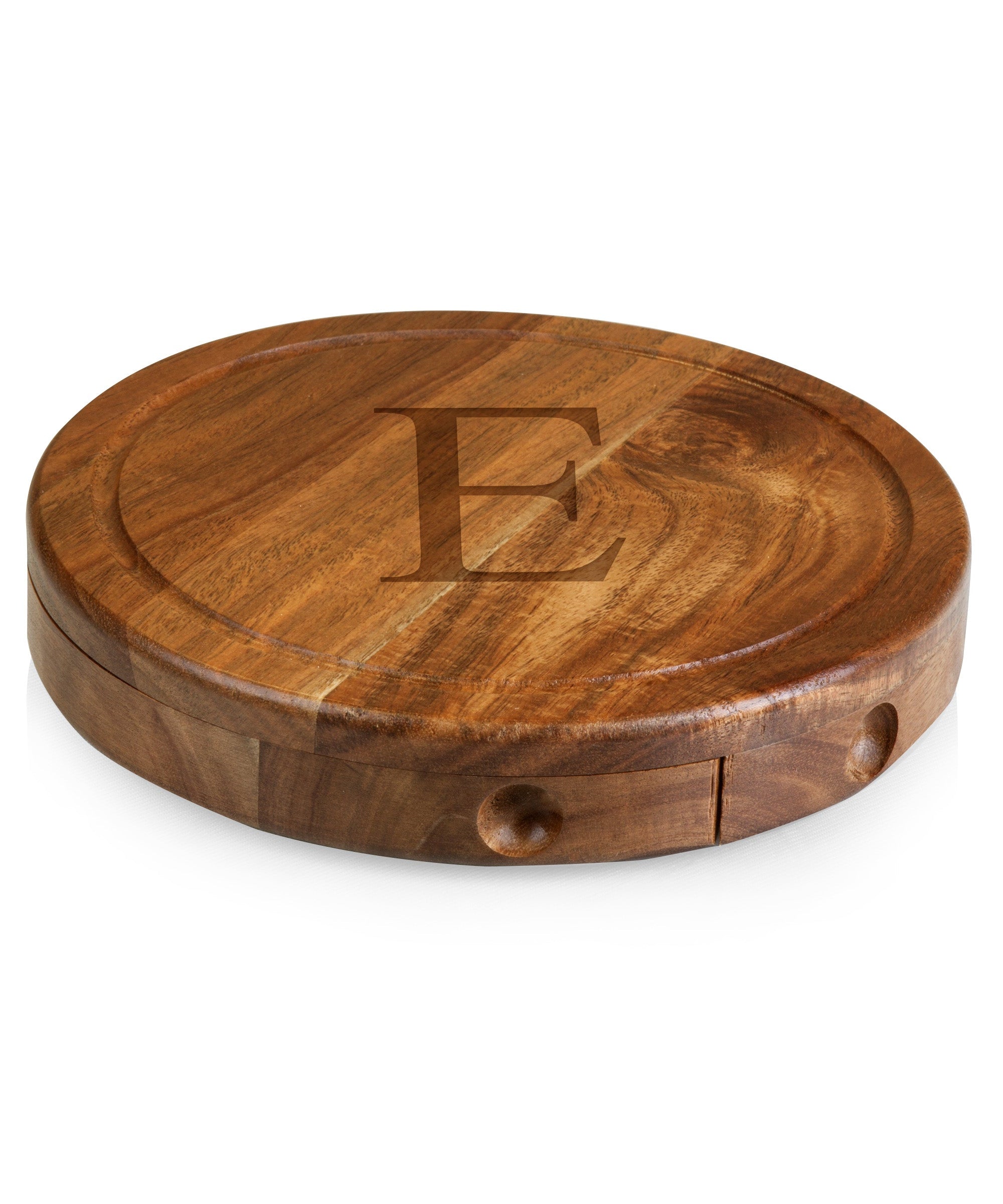 Monogram - Acacia Brie Cheese Cutting Board & Tools Set