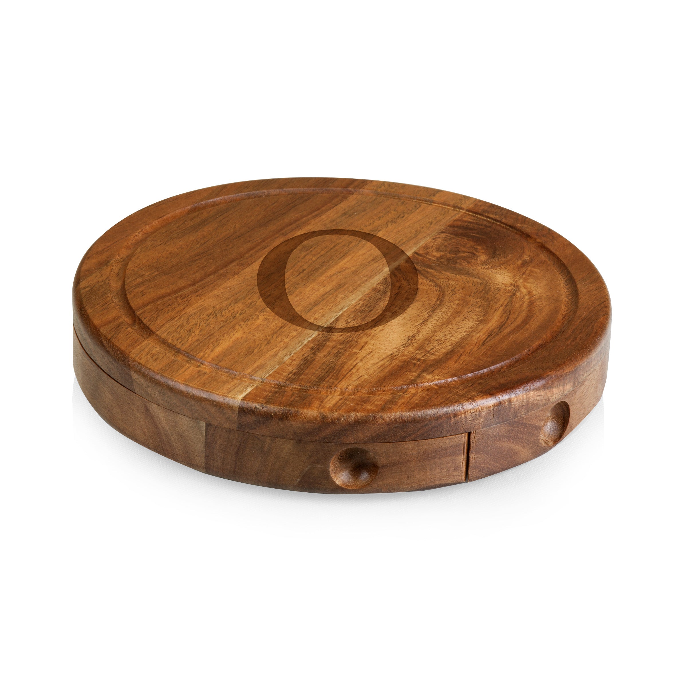 Monogram - Acacia Brie Cheese Cutting Board & Tools Set