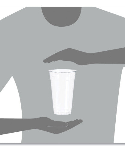 Dart Ultra Clear PET Cold Cups, 24 oz, Clear, 50/Sleeve, 12 Sleeves/Carton (TD24)