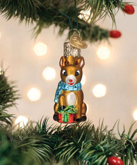 Mini Rudolph The Red-Nosed Reindeer Ornament - Grazingbelles