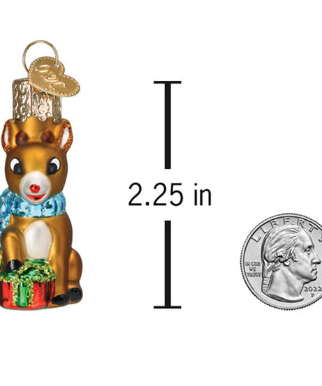 Mini Rudolph The Red-Nosed Reindeer Ornament - Grazingbelles