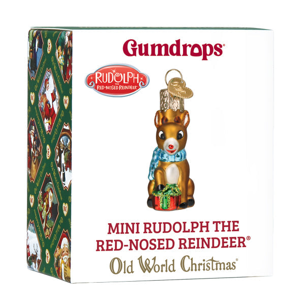 Mini Rudolph The Red-Nosed Reindeer Ornament - Grazingbelles