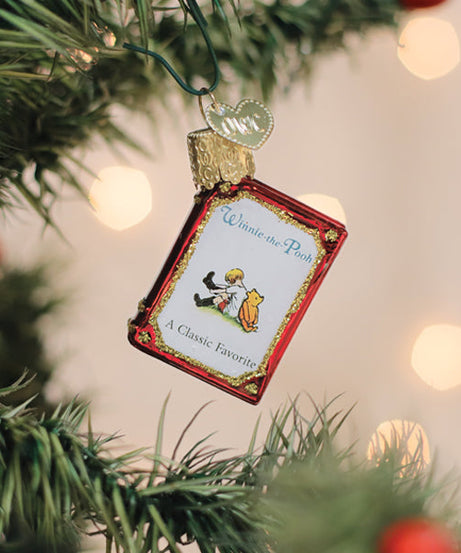 Mini Winnie-The-Pooh Book Ornament
