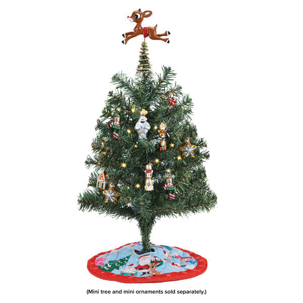 Mini Rudolph Tree Topper & Skirt - Grazingbelles
