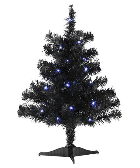 18" Mini Black Tree Pre-lit - Grazingbelles