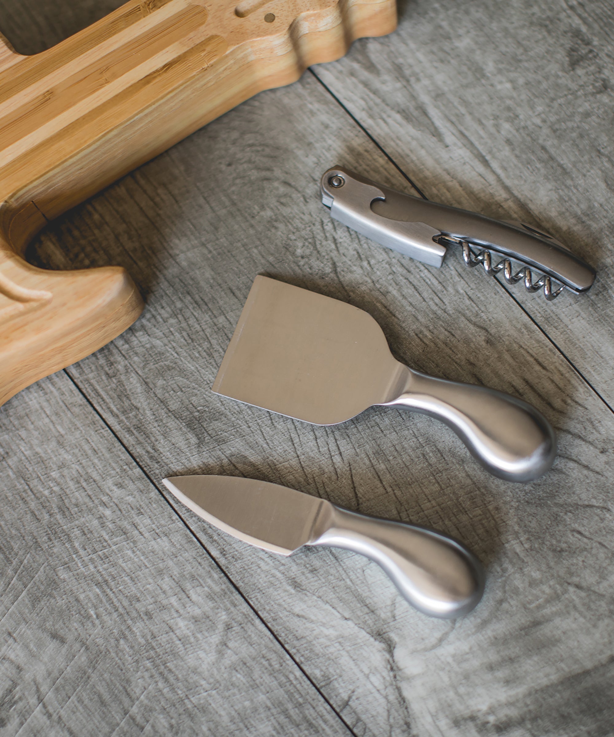 Guitar Cheese Cutting Board & Tools Set