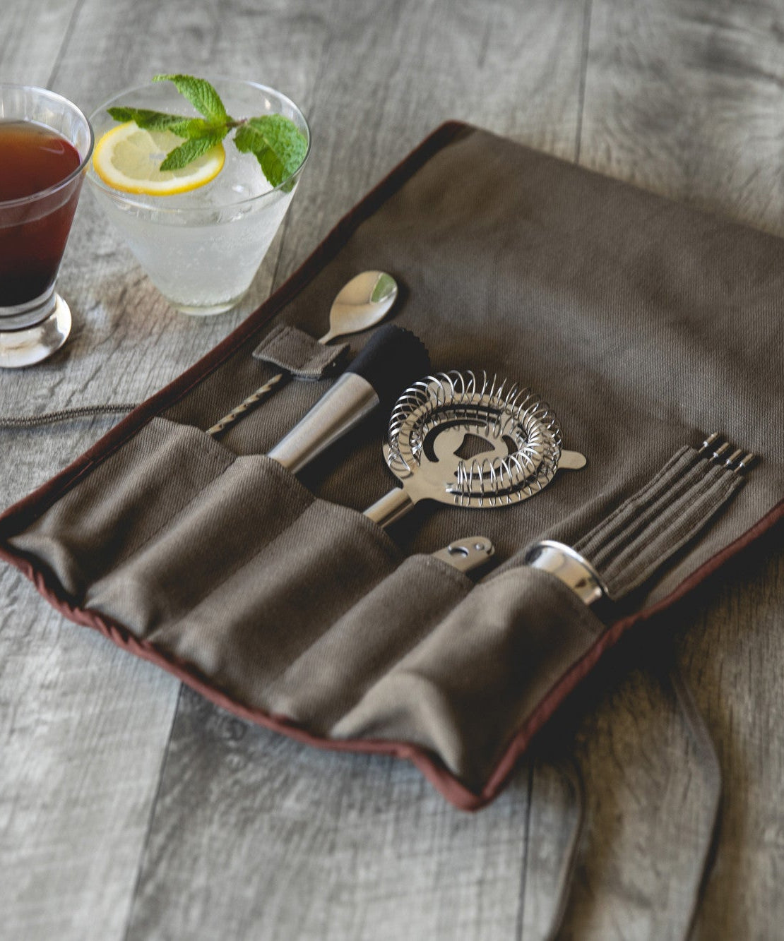 10-Piece Bar Tool Roll Up Kit