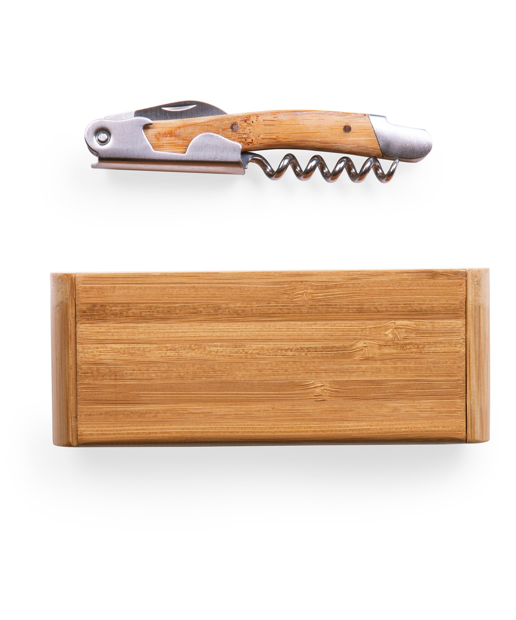 Elan Deluxe Corkscrew In Bamboo Box