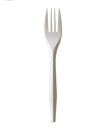 Boardwalk Mediumweight Polypropylene Cutlery, Fork, White, 1,000/Carton (BWKFORKPPMW)