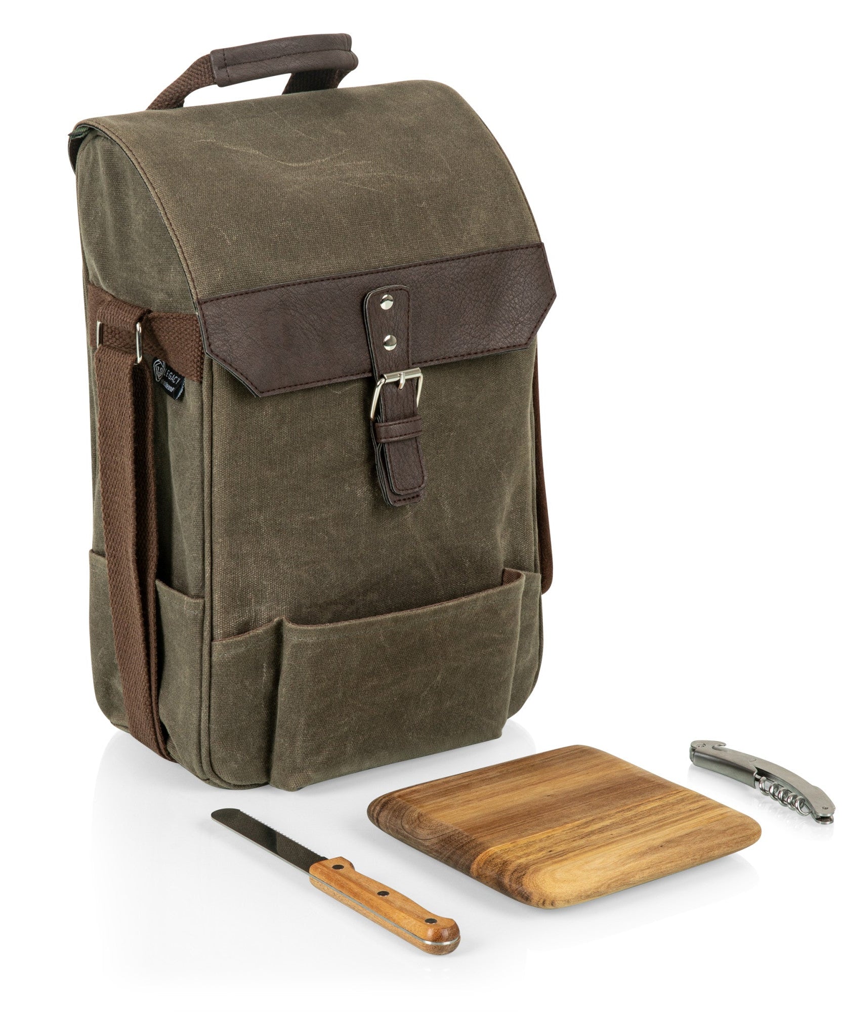 2 Bottle Insulated Wine & Cheese Cooler Tote