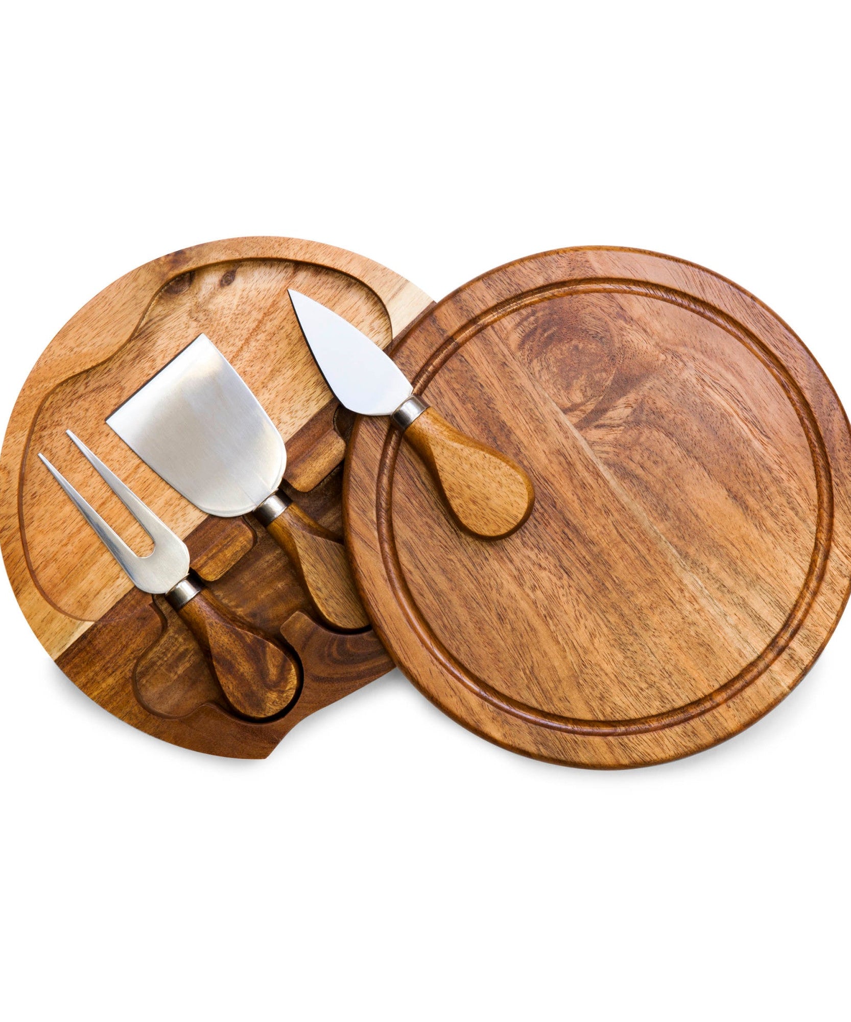 Acacia Brie Cheese Cutting Board & Tools Set