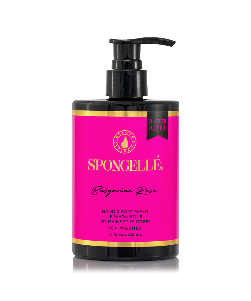 Bulgarian Rose Wild Flower, Pedi Buffer, and Body Wash Refill Set