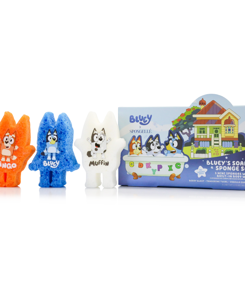 Bluey Body Wash Infused Buffer Gift Set