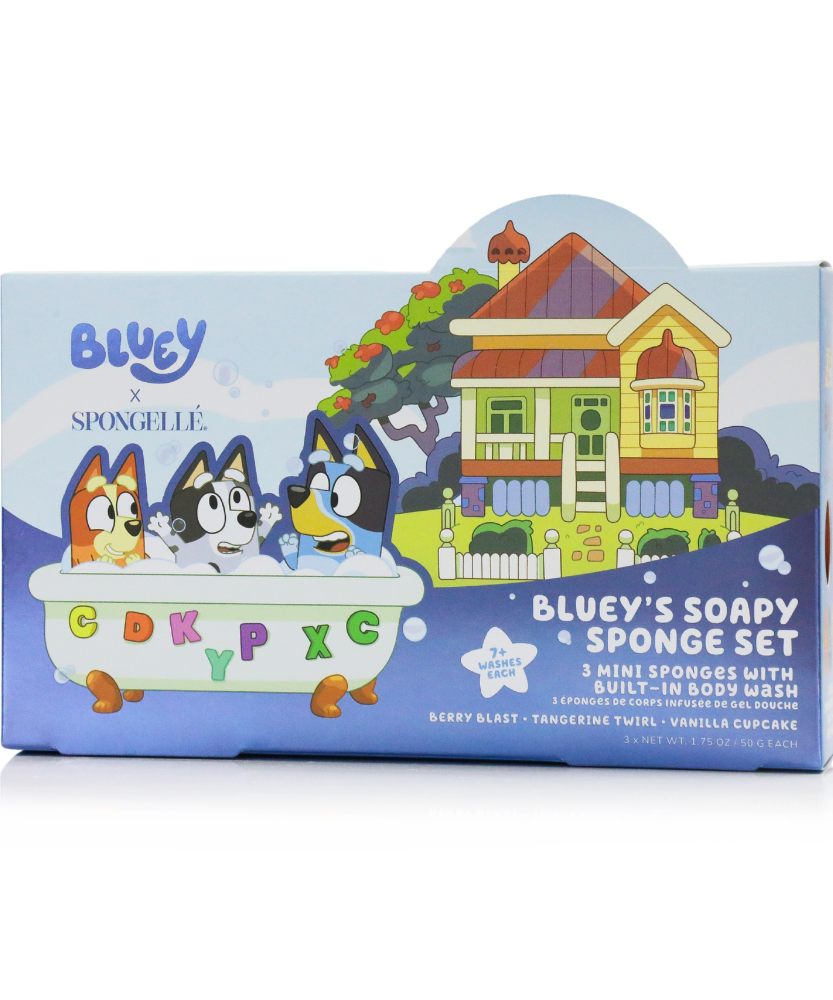 Bluey Body Wash Infused Buffer Gift Set