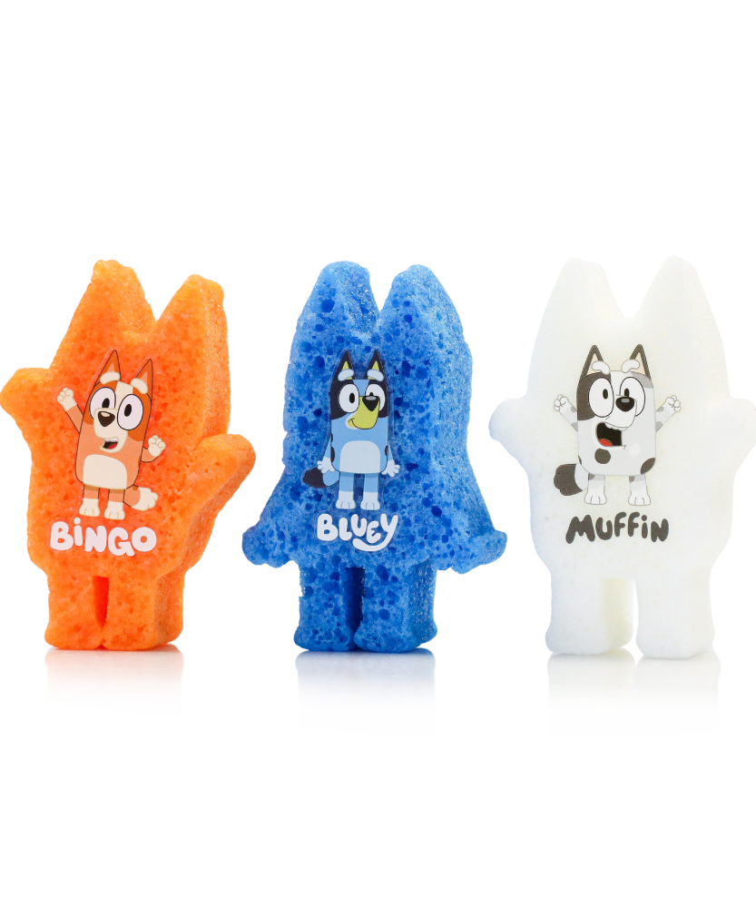 Bluey Body Wash Infused Buffer Gift Set