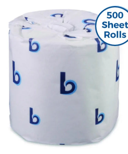 Boardwalk® Standard Toilet Paper, 2-Ply, 500 Sheets, 96 Rolls (BWK6145) - Grazingbelles