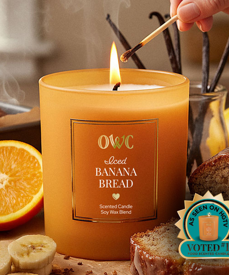Iced Banana Bread Candle