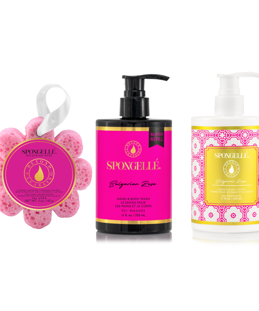 Bulgarian Rose Wild Flower, Body Wash Refill, and Body Lotion Set - Grazingbelles