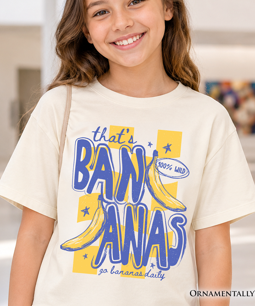 Kids That's Bananas Summer T-Shirt, Funny Tropical Fruit Youth Tee - Grazingbelles